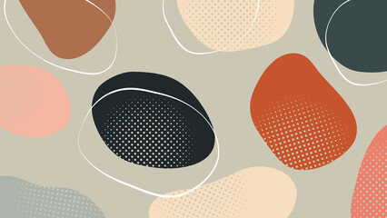 Neutral tone blob background