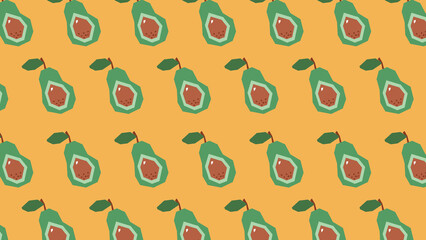 Banana tropical fruit raster background