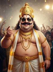 King Mahabali (Maveli) in Festive Onam Celebration – Kerala Culture and Tradition 