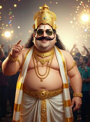 King Mahabali (Maveli) in Festive Onam Celebration – Kerala Culture and Tradition 