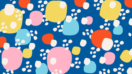 Artistic color blob blue background