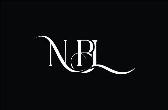 Initial NBL letter logo design. Elegant Monogram Logo Design with Decorative Elements and Typography