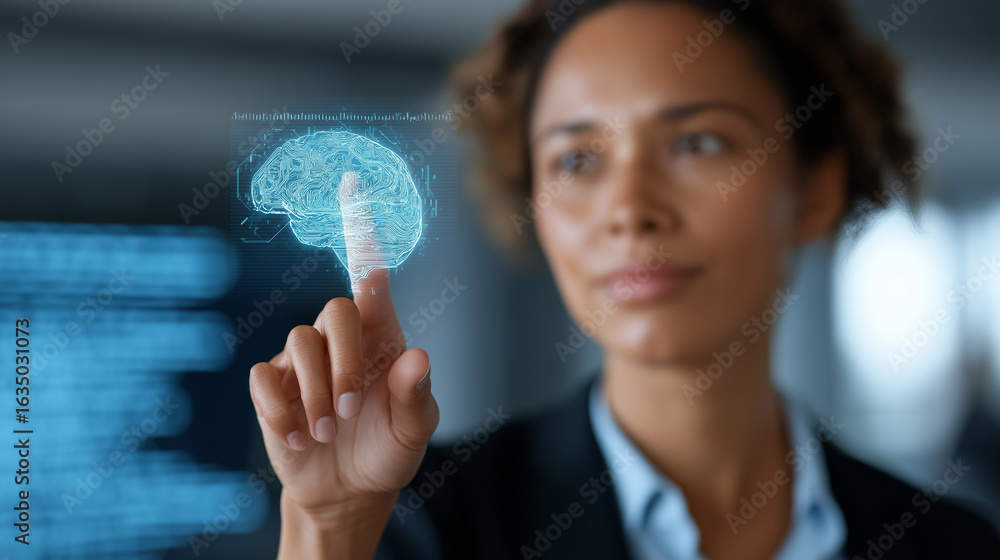 Poster ai-powered business solutions for data analysis and machine learning