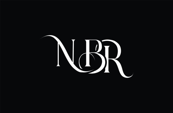 Initial NBR letter logo design. Elegant Monogram Logo Design with Decorative Elements and Typography