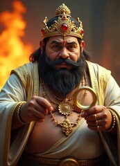 King Mahabali (Maveli) in Festive Onam Celebration – Kerala Culture and Tradition  " ai generator "
