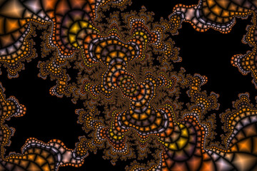 abstract colorful background. Fractal pattern C. Geometric mosaic. Textured, shiny, ornamemental ...