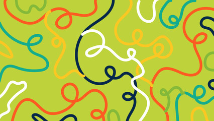 Lime squiggle background