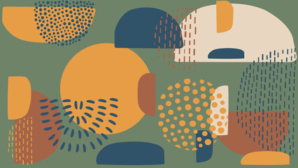 Colorful Artistic Abstract Forms Background