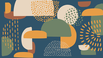 Bold Abstract Modern Collage Background