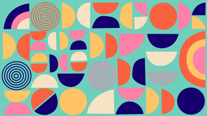 Colorful abstract shapes background