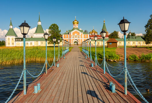 Valday Iversky male monastery in Novgorod region, Russia