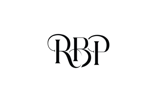 Initial RBP letter logo design. Elegant Monogram Logo Design with Decorative Elements and Typography