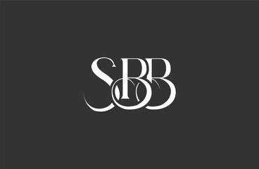 Initial SBB letter logo design. Elegant Monogram Logo Design with Decorative Elements and Typography