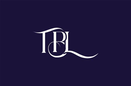 Initial TBL letter logo design. Elegant Monogram Logo Design with Decorative Elements and Typography