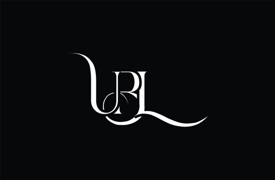 Initial UBL letter logo design. Elegant Monogram Logo Design with Decorative Elements and Typography