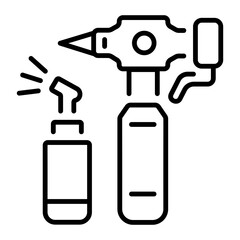 A line style icon showing laryngoscope