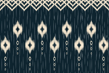 Ethnic abstract ikat art. Aztec ornament print. geometric ethnic pattern seamless color oriental. Design for background ,curtain, carpet, wallpaper, clothing, wrapping, Batik, vector illustration