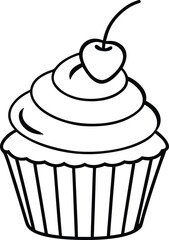Cupcake With Cherry On Top