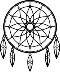 Dreamcatcher Thin Line Style
