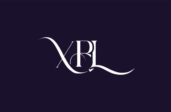 Initial XBL letter logo design. Elegant Monogram Logo Design with Decorative Elements and Typography