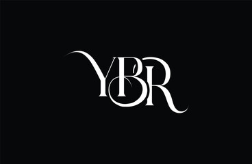 Initial YBR letter logo design. Elegant Monogram Logo Design with Decorative Elements and Typography