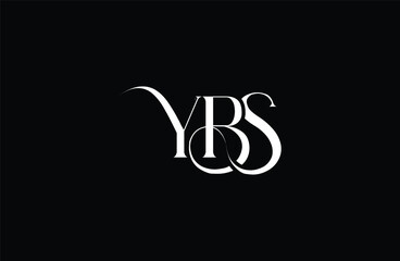Initial YBS letter logo design. Elegant Monogram Logo Design with Decorative Elements and Typography
