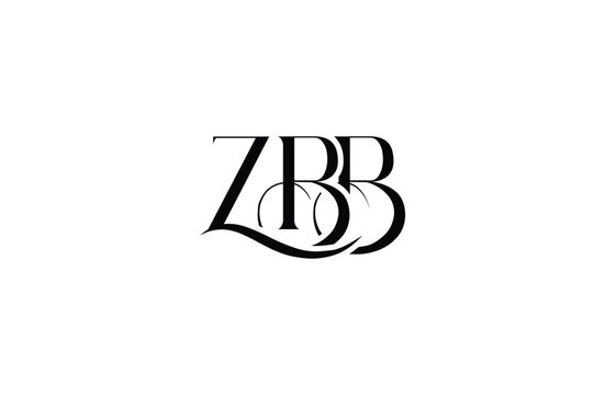Initial ZBB letter logo design. Elegant Monogram Logo Design with Decorative Elements and Typography