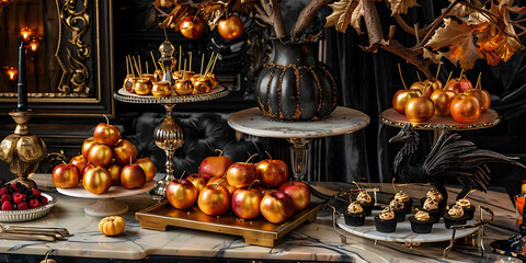 Luxurious box with ornate designs opens to reveal assortment of colorful chocolates
