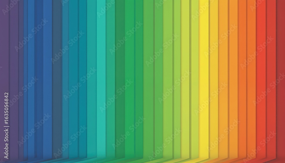 Poster vibrant rainbow spectrum of colors in smooth gradient band background. many-colored hues transition 