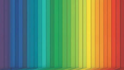Vibrant rainbow spectrum of colors in smooth gradient band background. Many-colored hues transition seamlessly in abstract digital illustration. Clean sharp lines create bold modern design ideal for