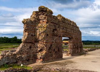 Excavated walls of the Old Work the largest free-standing roman ruin in the UK. Significant Roman...