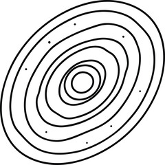 Spiral Galaxy Simple Outlin