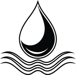 Water Droplet And Waves