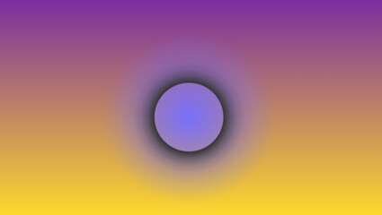 Abstract Purple-Yellow Gradient Background with Central Orb