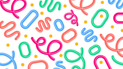 Playful loop and oval background