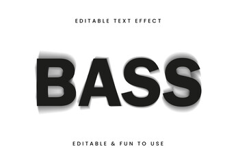 Black Bold Bass Motion Font Blurred Texture Text Effect