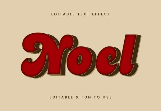 Scarlet Vintage Bold Font Thin 3D Shadow Text Effect