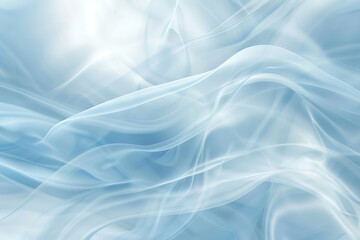 Obraz premium 透明感のある爽やかなブルー抽象背景と柔らかな光の揺らぎ