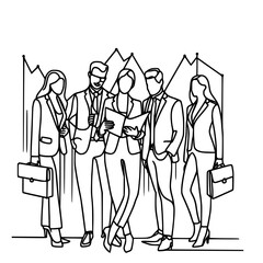 group of business people