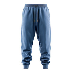 Stylish Blue Sweatpants: A clean studio shot showcases a casual yet fashionable pair of blue sweatpants, perfect for comfortable everyday wear.