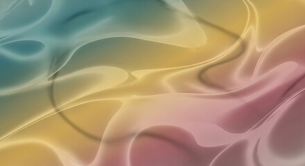 Obraz premium Dynamic colorful abstract fluid artwork featuring soft gradients and liquid-like textures, creating a serene and modern visual experience suitable for various digital design projects and presentations