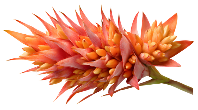 Spiky tropical bloom like a flower on white background