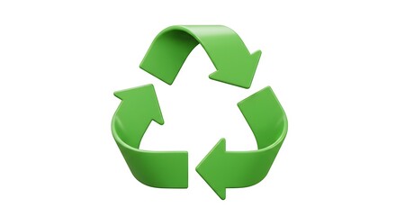 Obraz premium Green Recycling Symbol for Sustainable Living