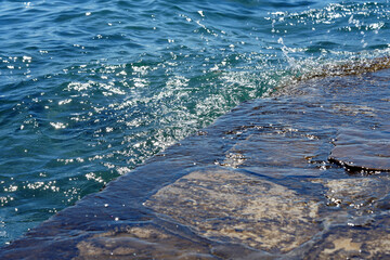 sea waves on the beach