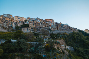 Fototapeta premium Rural And Ancient Town In The Nature Of Italy 