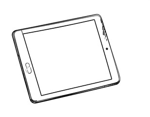 Hand-drawn tablet image