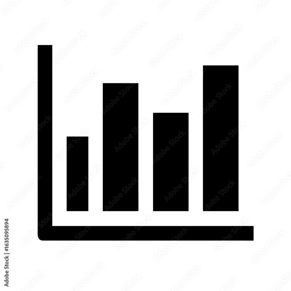 Poster Bar chart graph diagram statistics data analysis information representation visual report business analytics design