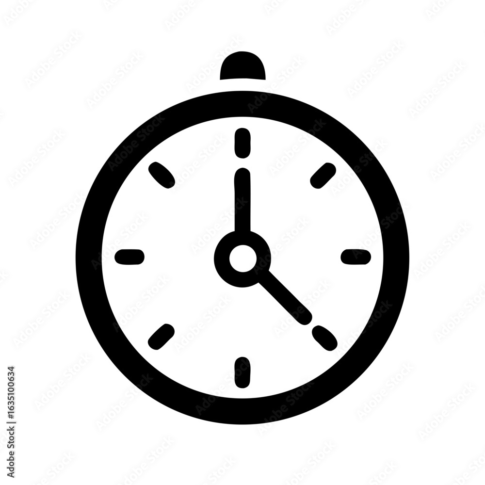 Poster clock time icon vector illustration for design element time management and deadline symbol isolated 