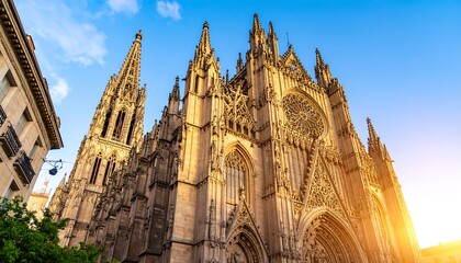 Stunning Gothic cathedral facade