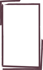 Abstract Hand-Drawn Rectangular Frame